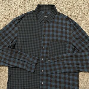 Qasimi Plaid Patchwork Viscose Button Up Shirt Made In Italy 16
